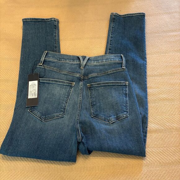 Veronica Beard Jeans Womens 26 Blue Denim High Rise Ryleigh Slim Straight NEW - Picture 6 of 8